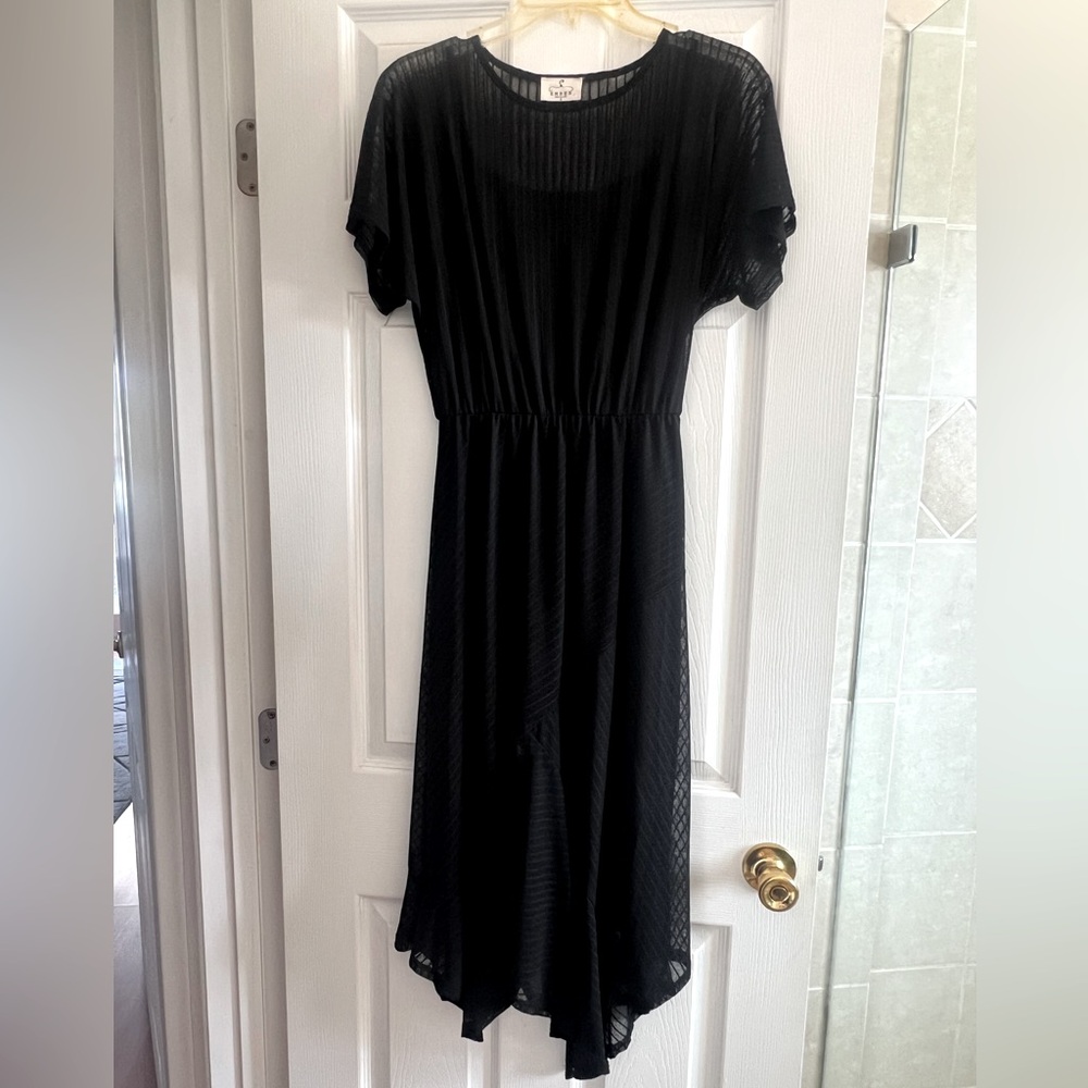 Black mesh dress